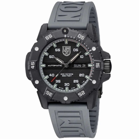 Luminox Men's Watch - Master Carbon Seal Automatic Black Dial Grey Strap | XS.3862,automatic watch,automatic watches for men,automatic watches for women,luxury automatic watch,minimalist automatic watch,dress automatic watch,vintage automatic watch,automa