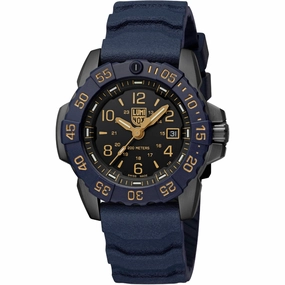 Luminox Men's Watch - Navy Seal Foundation Quartz Blue Rubber Strap | XS.3255.CB.NSF 