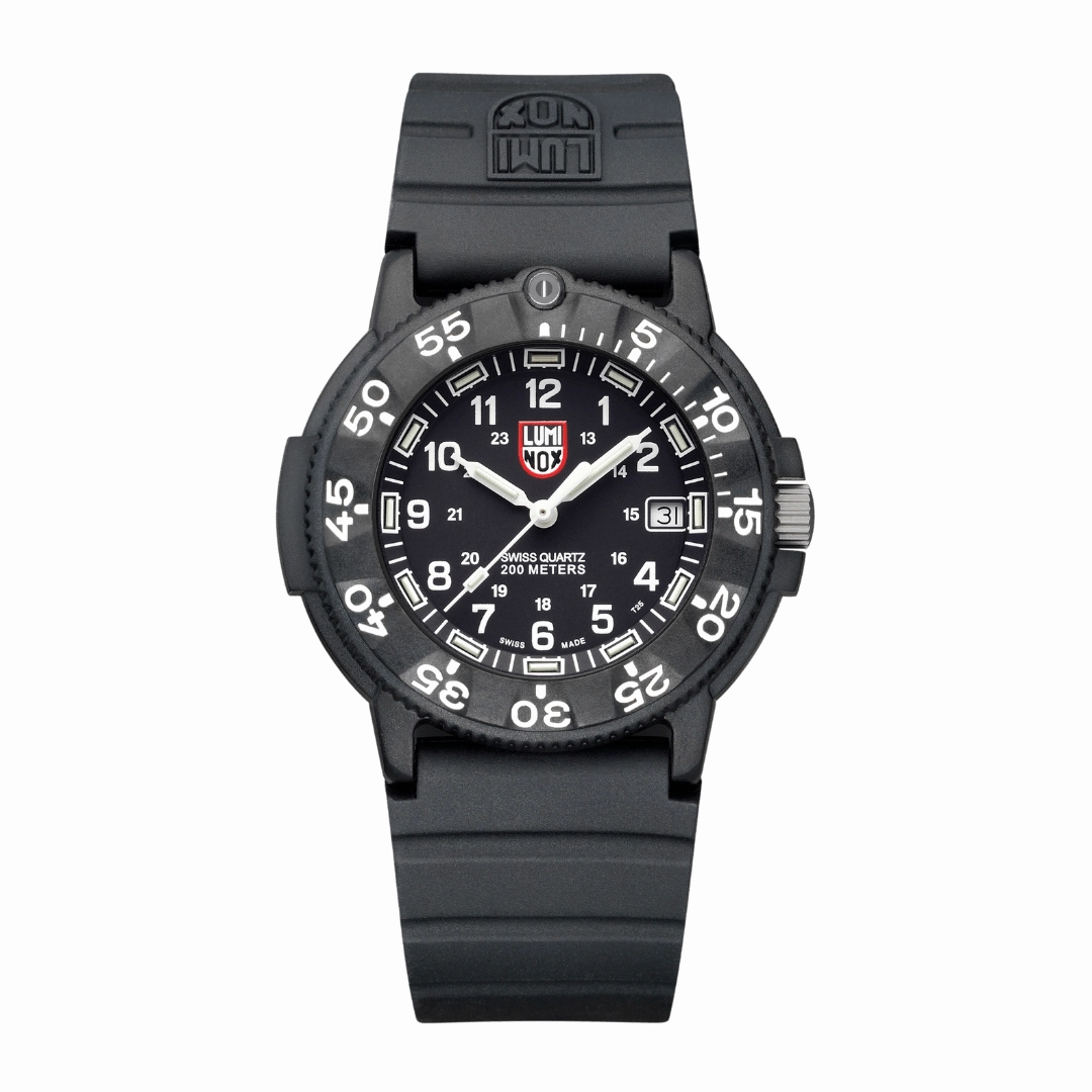 Luminox Original Navy SEAL Dive Black Rubber Watch XS.3001.H.SET 