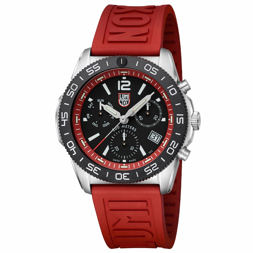 Luminox Pacific Diver Chronograph Red Band Men's Watch XS.3155