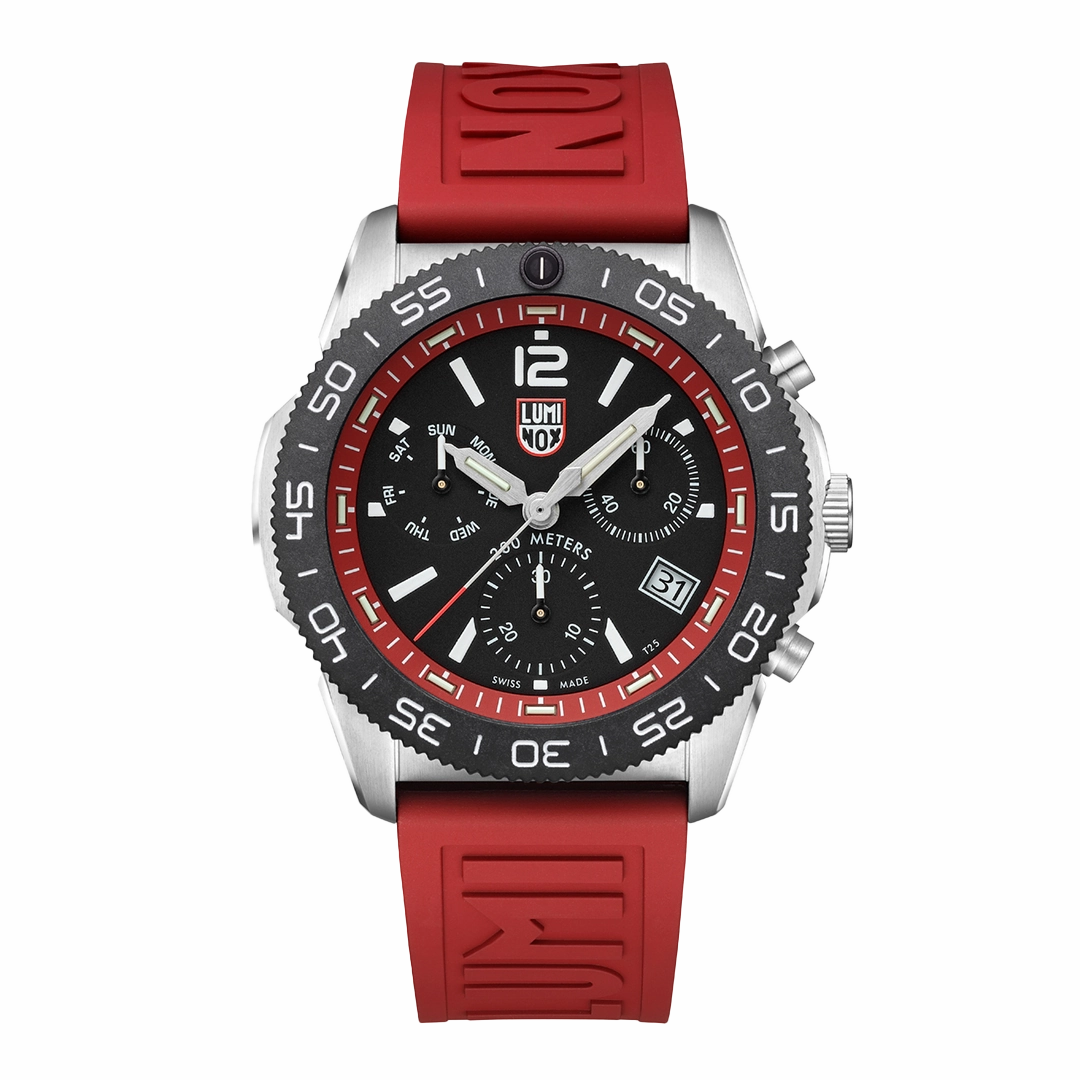 Luminox Pacific Diver Chronograph Red Band Men's Watch XS.3155,quartz watch, quartz watches for men, quartz watches for women, best quartz watch, minimalist quartz watch, luxury quartz watch, waterproof quartz watch,analog quartz watch, digital quartz wat