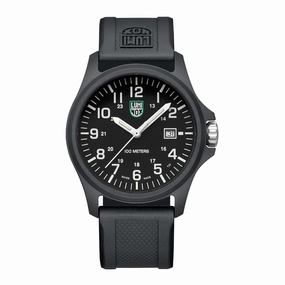 Luminox Patagonia Carbonox Black Dial Black Rubber Strap Watch X2.2401 