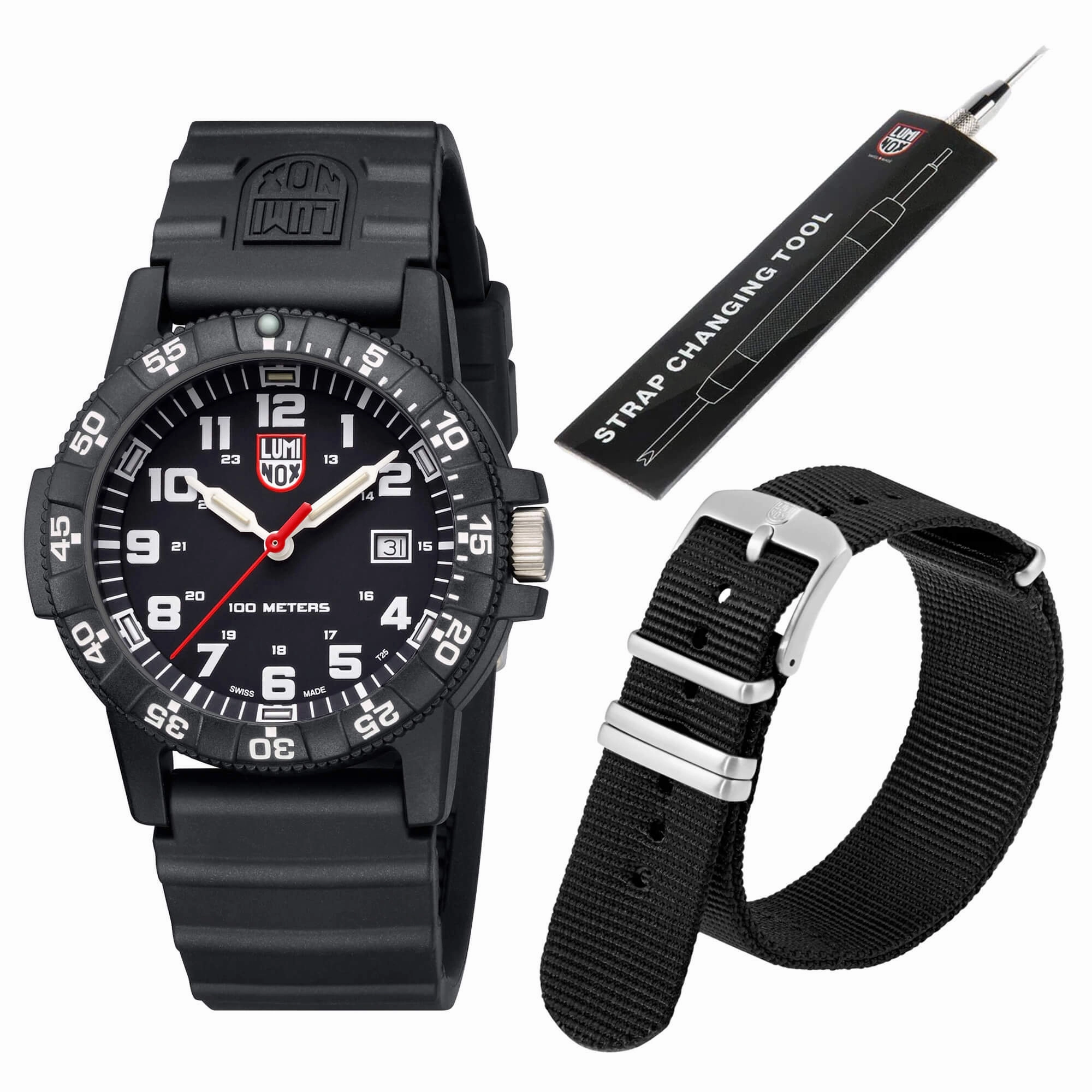 Luminox Sea Turtle Giant Men's Black Dial Watch Set | XS.0321.Z.SET Luxury Quartz Watch Quartz Watch Sale