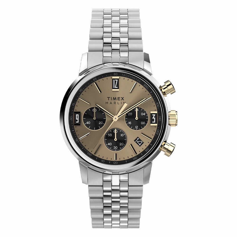 Marlin Quartz Chronograph 40mm Stainless Steel Band stainless-steel watches stainless steel watch bands stainless steel watches cheap