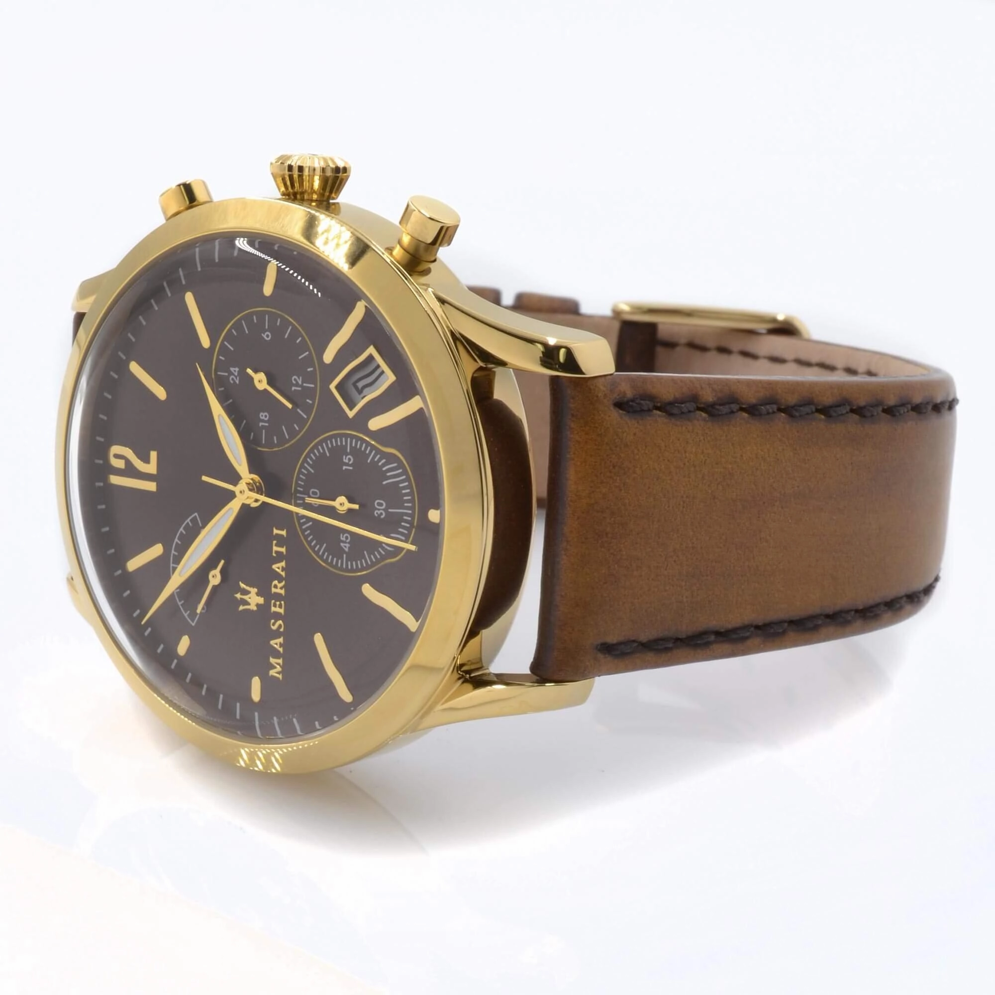 Maserati Men's Chronograph Watch - Tradizione Quartz Brown Dial | R8871625001