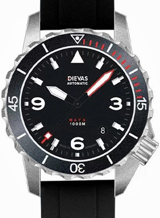 Maya MK III Black - Rubber,automatic watch,automatic watches for men,automatic watches for women,luxury automatic watch,minimalist automatic watch,dress automatic watch,vintage automatic watch,automatic watch sale