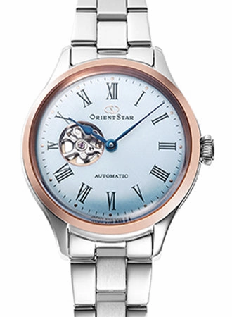 Mechanical Classic Semi Skeleton Ladies Light Blue - Ltd Ed 400pcs Ref. RE-ND0020L women's watches,watch for women