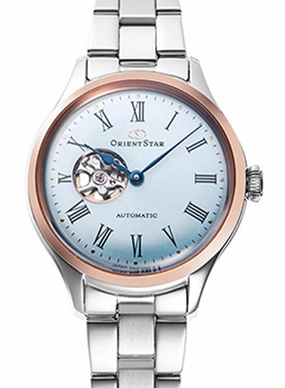 Mechanical Classic Semi Skeleton Ladies Light Blue - Ltd Ed 400pcs Ref. RE-ND0020L women's watches,watch for women