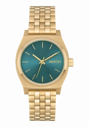 Medium Time Teller - Light Gold / Turquoise stainless-steel watches stainless steel watch bands stainless steel watches cheap