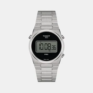 Men Black Digital Stainless Steel Watch T1372631105000 budget    watches    watches classic