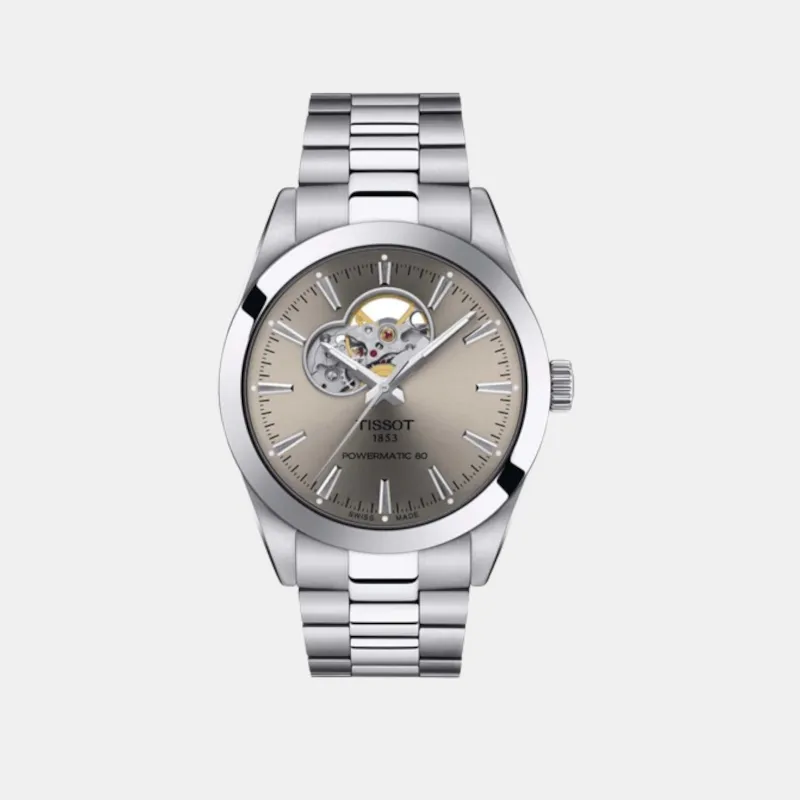 Men Rhodium Automatic Stainless Steel Watch T1274071108100 budget    watches    watches classic