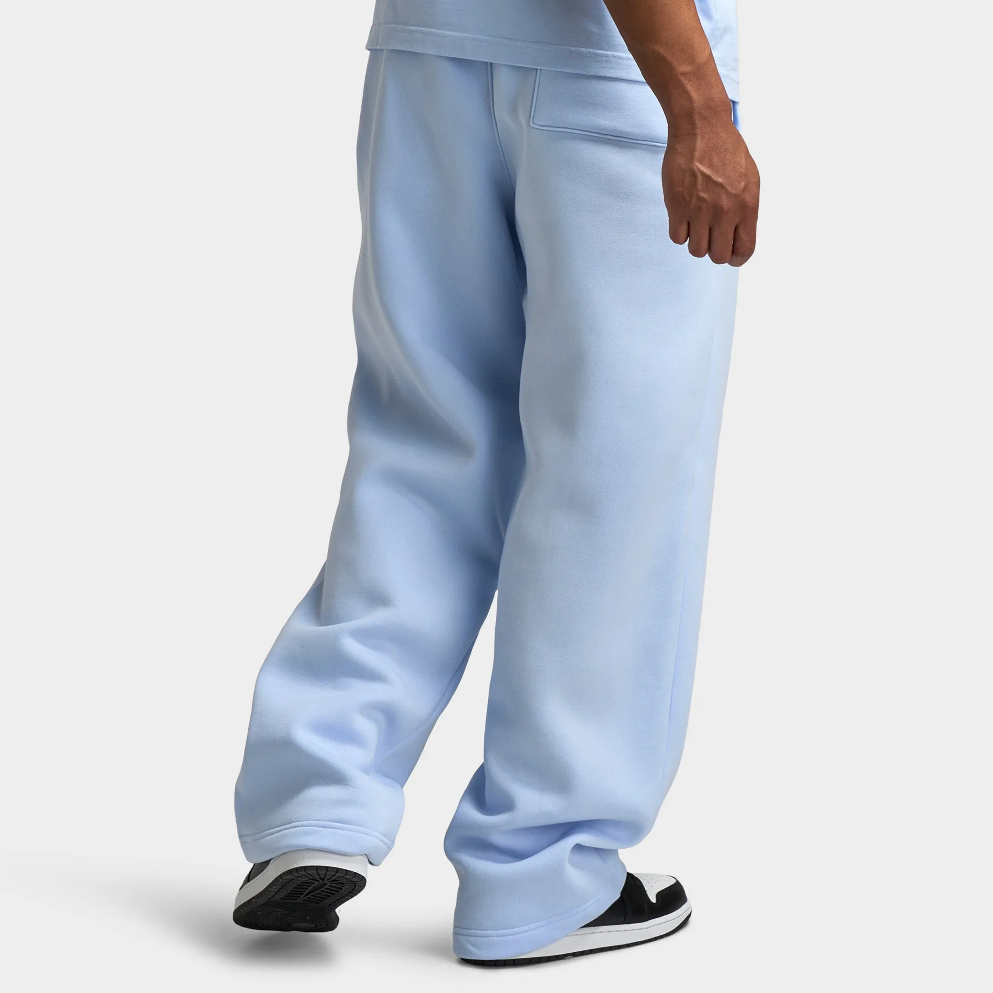 Mens Jordan Jordan Brooklyn Oversized Open Hem Pants / Hydrogen Blue