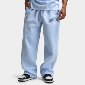 Mens Jordan Jordan Brooklyn Oversized Open Hem Pants / Hydrogen Blue