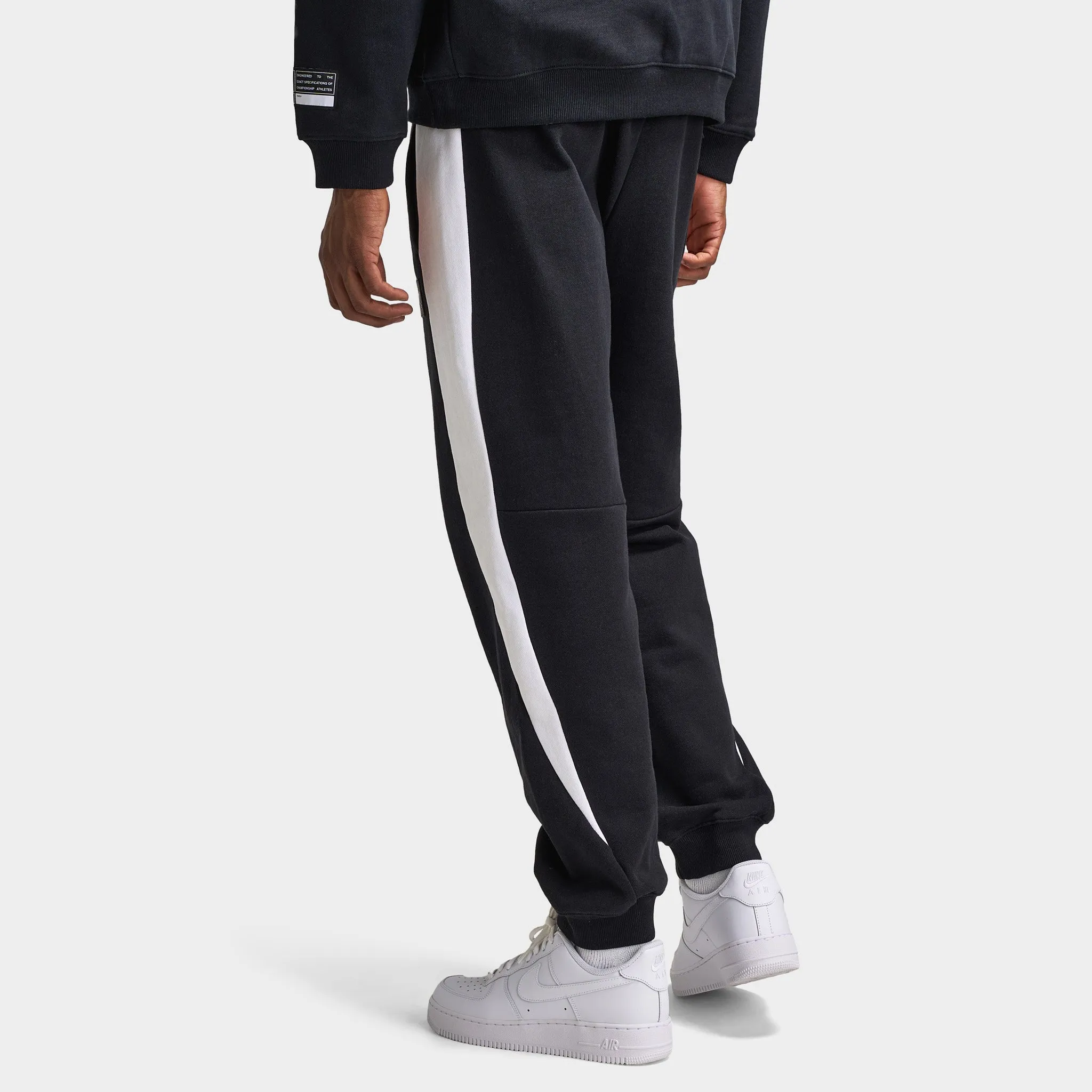 Mens Nike Nike Air Fleece Joggers Black / White - White