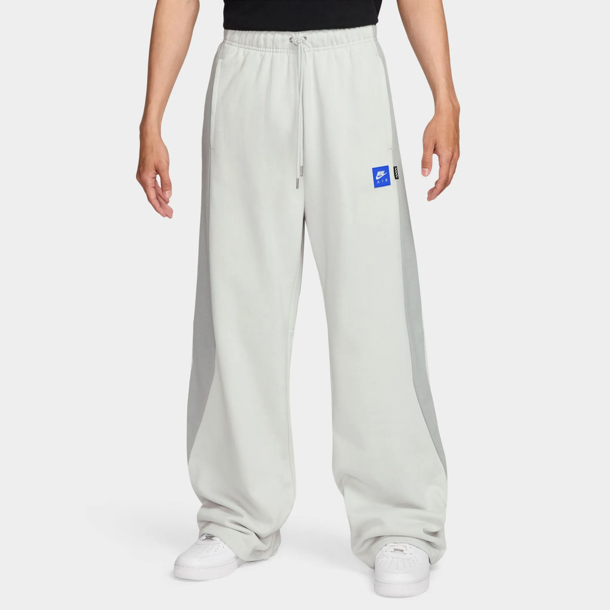 Mens Nike Nike Air Fleece Pants Photon Dust / Light Smoke Grey - Hyper Royal