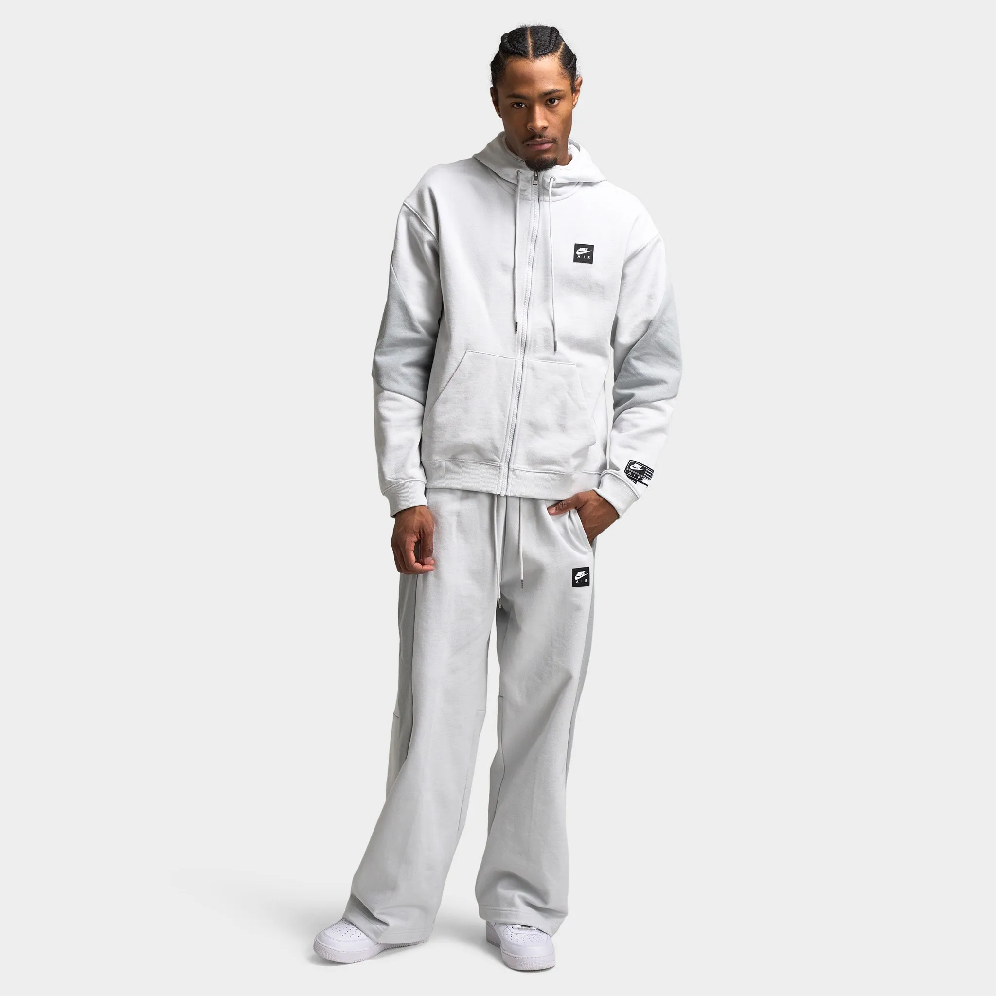 Mens Nike Nike Air Fleece Pants Photon Dust / Light Smoke Grey - Hyper Royal