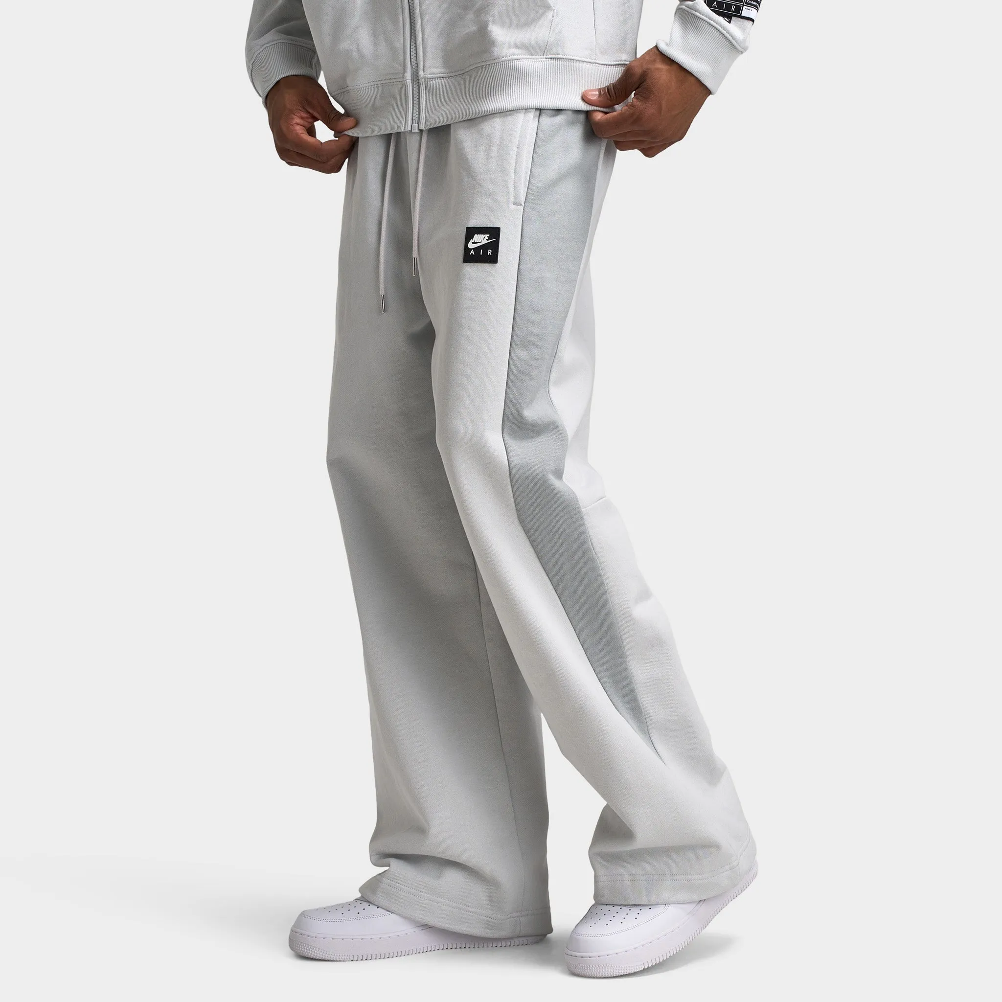 Mens Nike Nike Air Fleece Pants Photon Dust / Light Smoke Grey - Hyper Royal