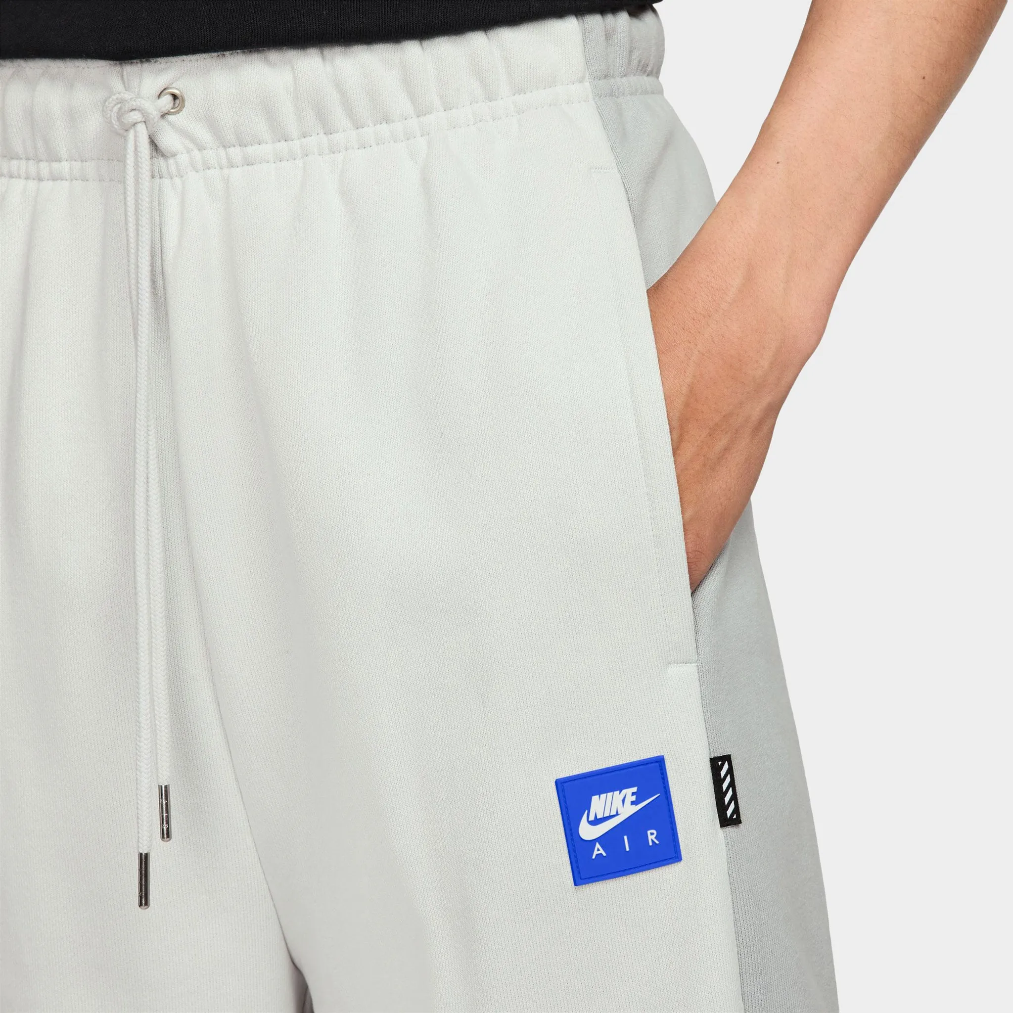 Mens Nike Nike Air Fleece Pants Photon Dust / Light Smoke Grey - Hyper Royal