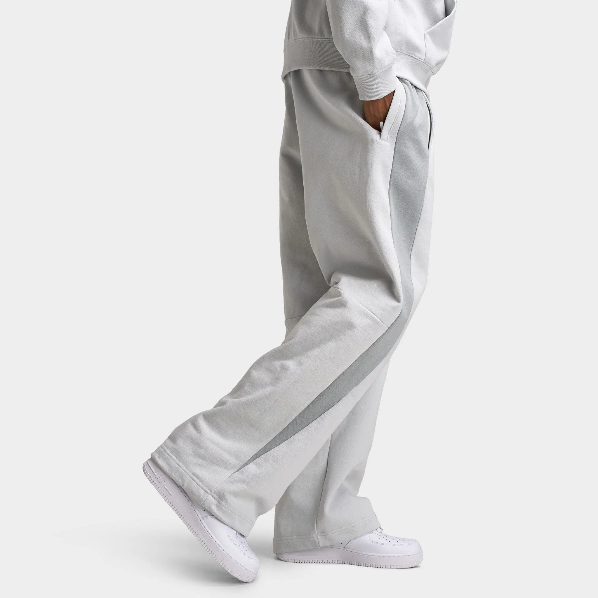 Mens Nike Nike Air Fleece Pants Photon Dust / Light Smoke Grey - Hyper Royal