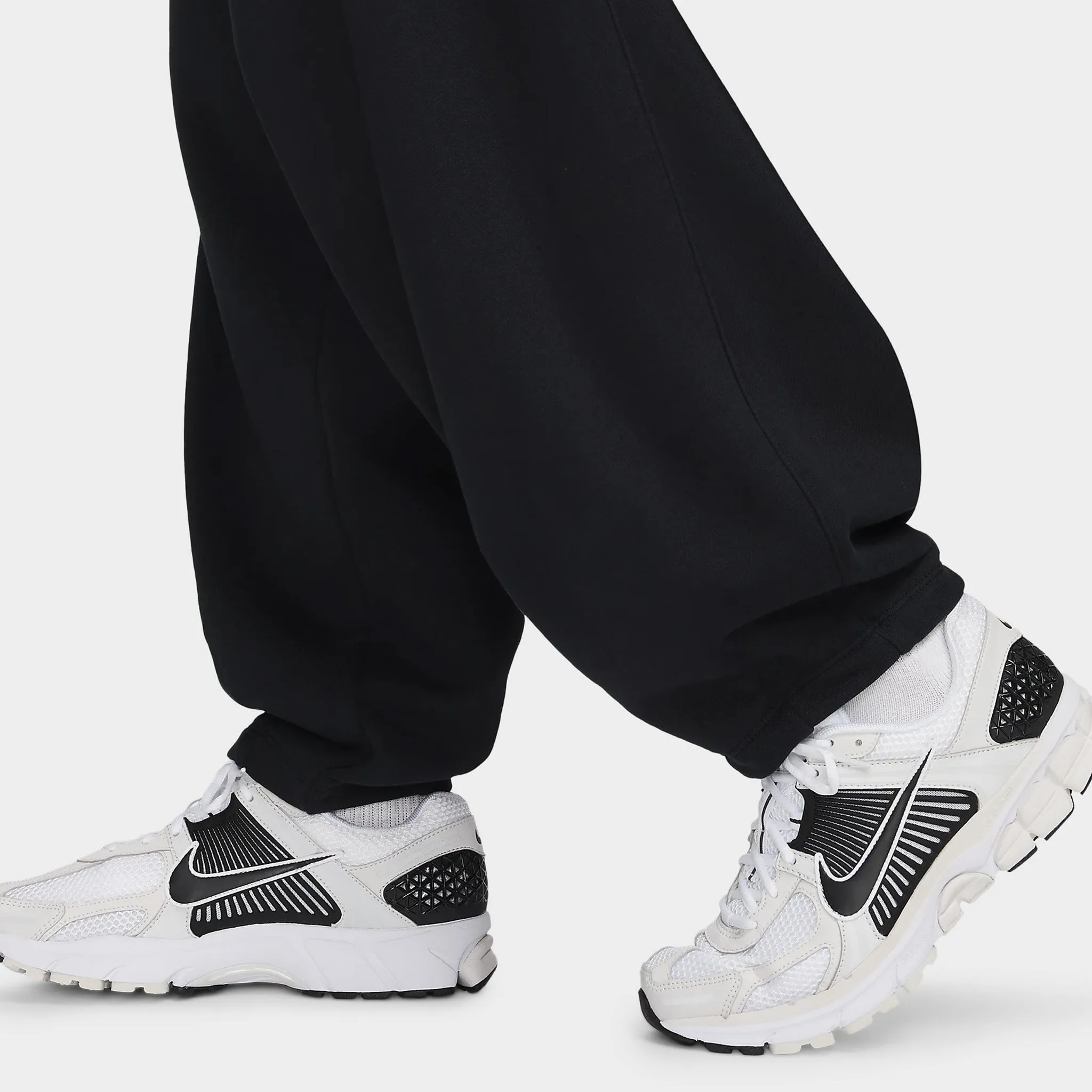 Mens Nike Nike Club Fleece French Terry Oversized Pants Black / White