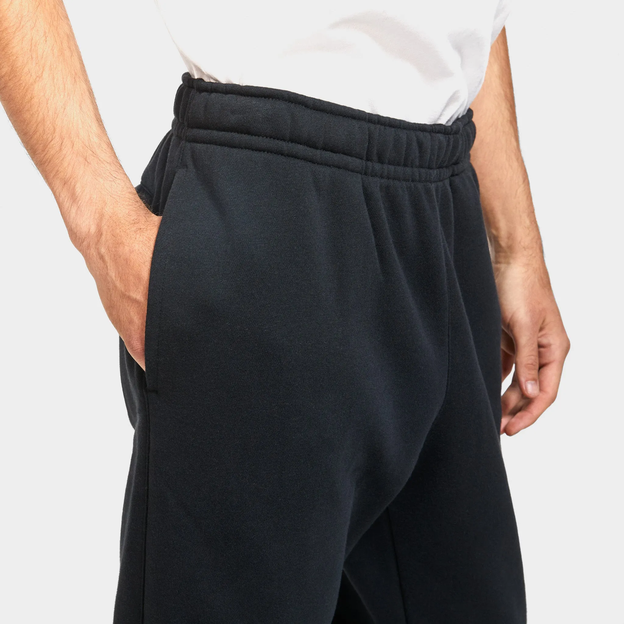 Mens Nike Nike Club Fleece Joggers Black / Black - White