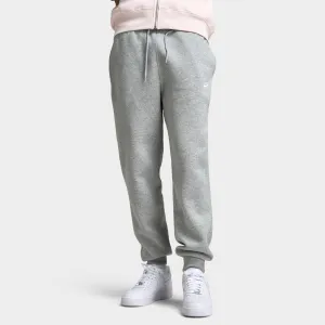 Mens Nike Nike Club Fleece Joggers Dark Grey Heather / Light Smoke Grey - White
