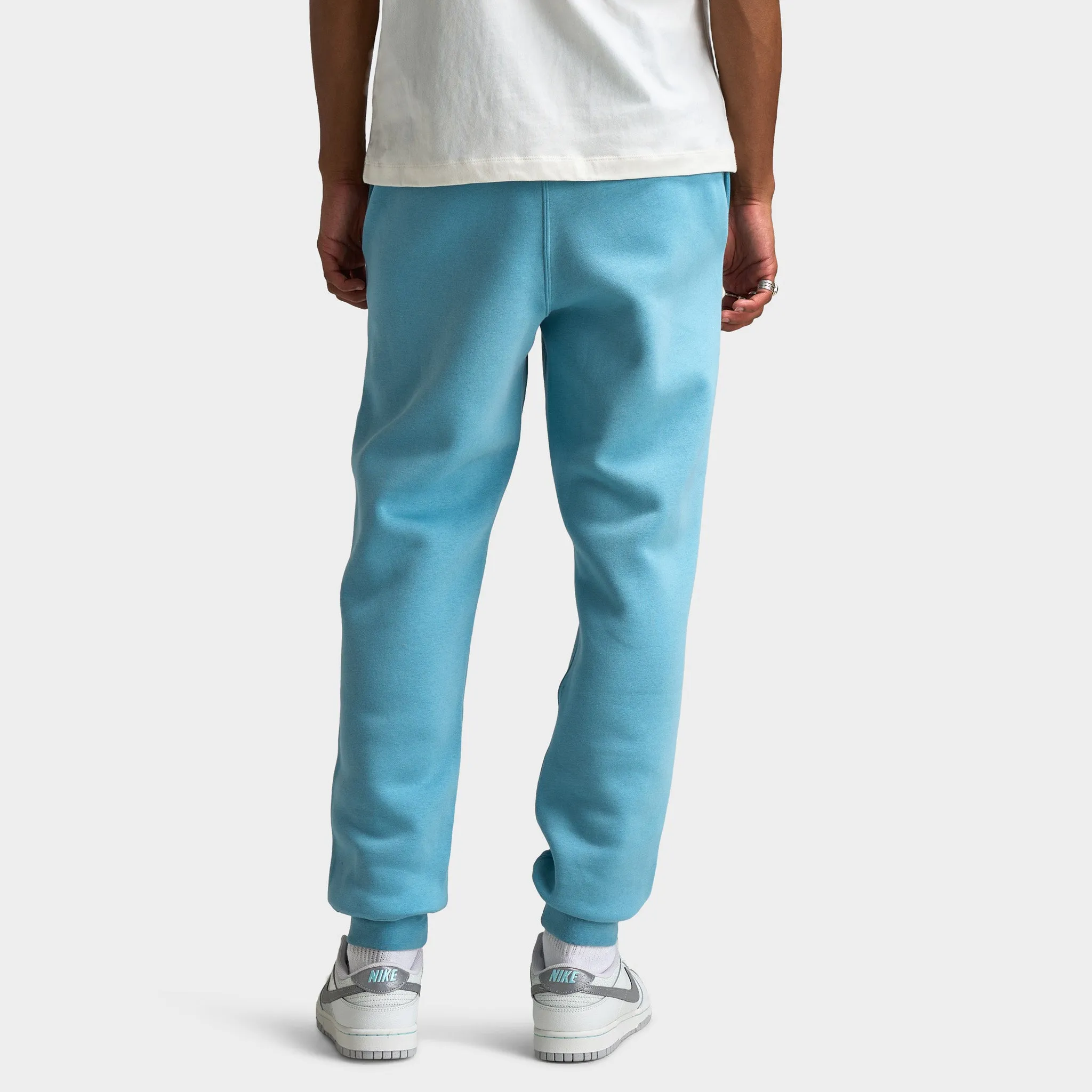 Mens Nike Nike Club Fleece Joggers Denim Turq / White