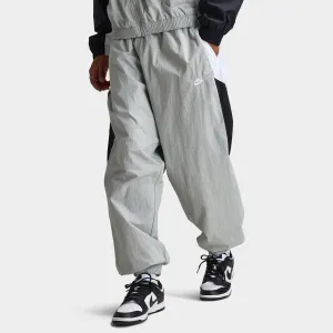Mens Nike Nike Club Woven Track Pants Lt Smoke Grey / White - Black