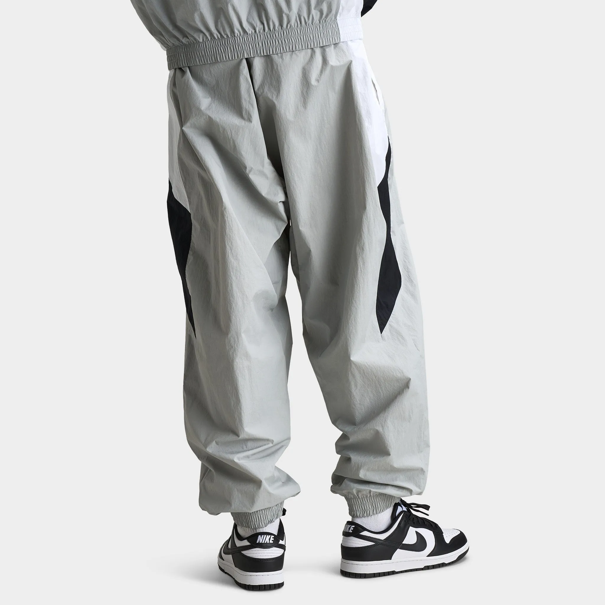 Mens Nike Nike Club Woven Track Pants Lt Smoke Grey / White - Black