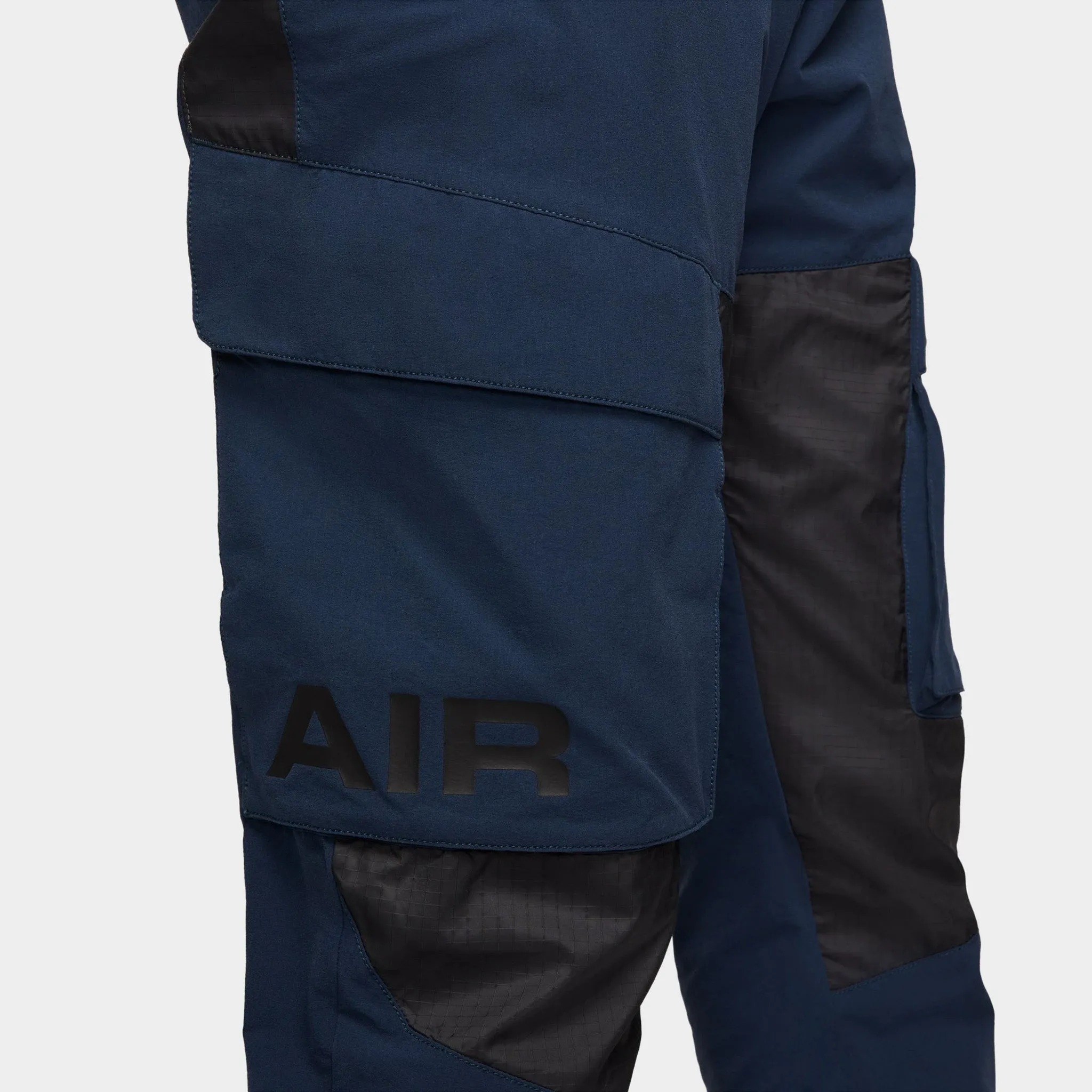 Mens Nike Nike Sportswear Air Max Woven Cargo Pants Armory Navy / Dk Smoke / Black