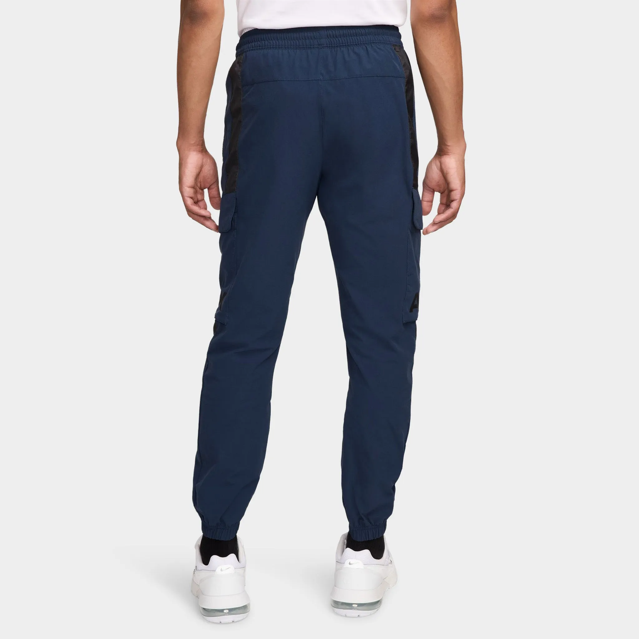 Mens Nike Nike Sportswear Air Max Woven Cargo Pants Armory Navy / Dk Smoke / Black