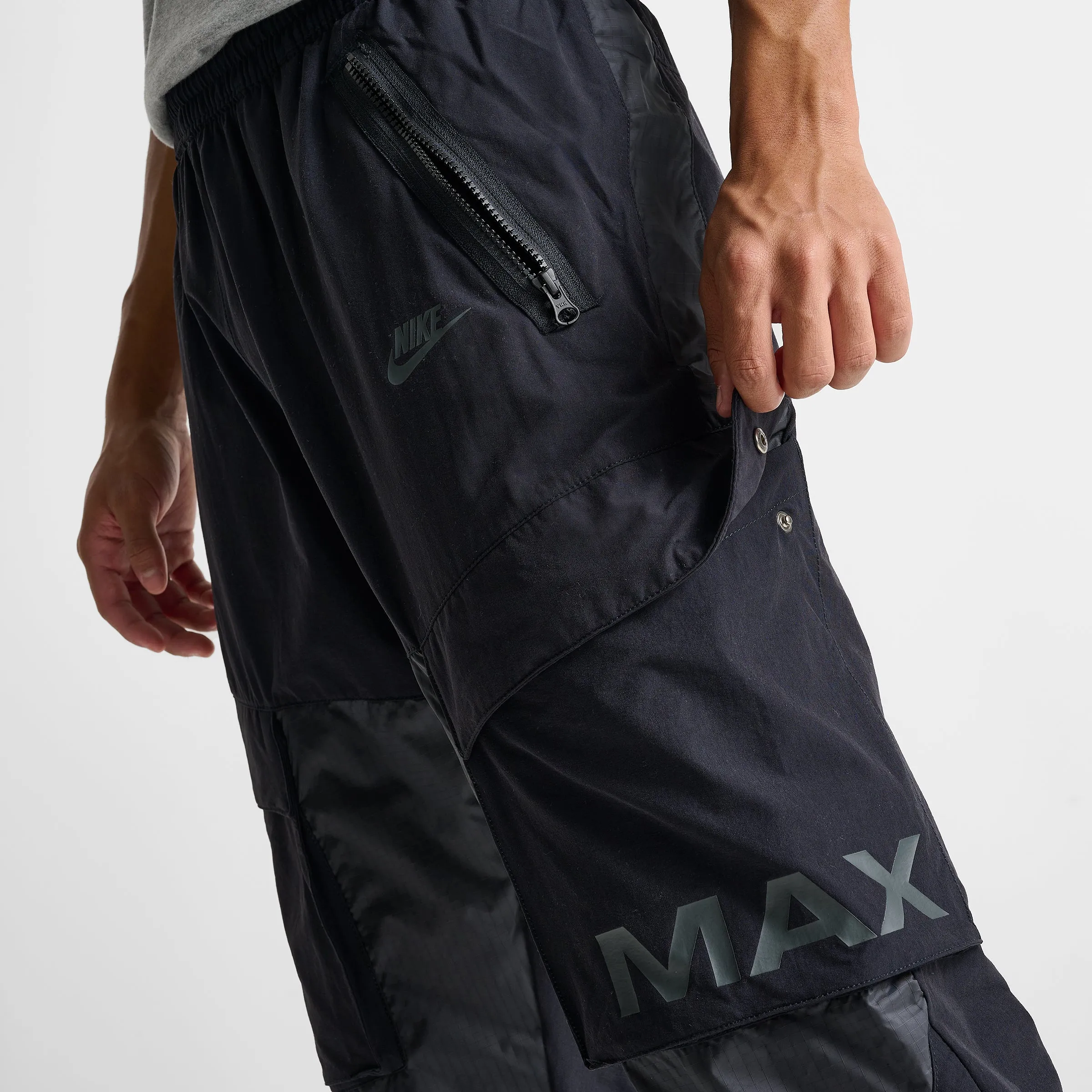 Mens Nike Nike Sportswear Air Max Woven Cargo Pants / Black