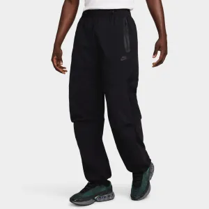 Mens Nike Nike Tech Woven Oversized Pants Black / Black - Black