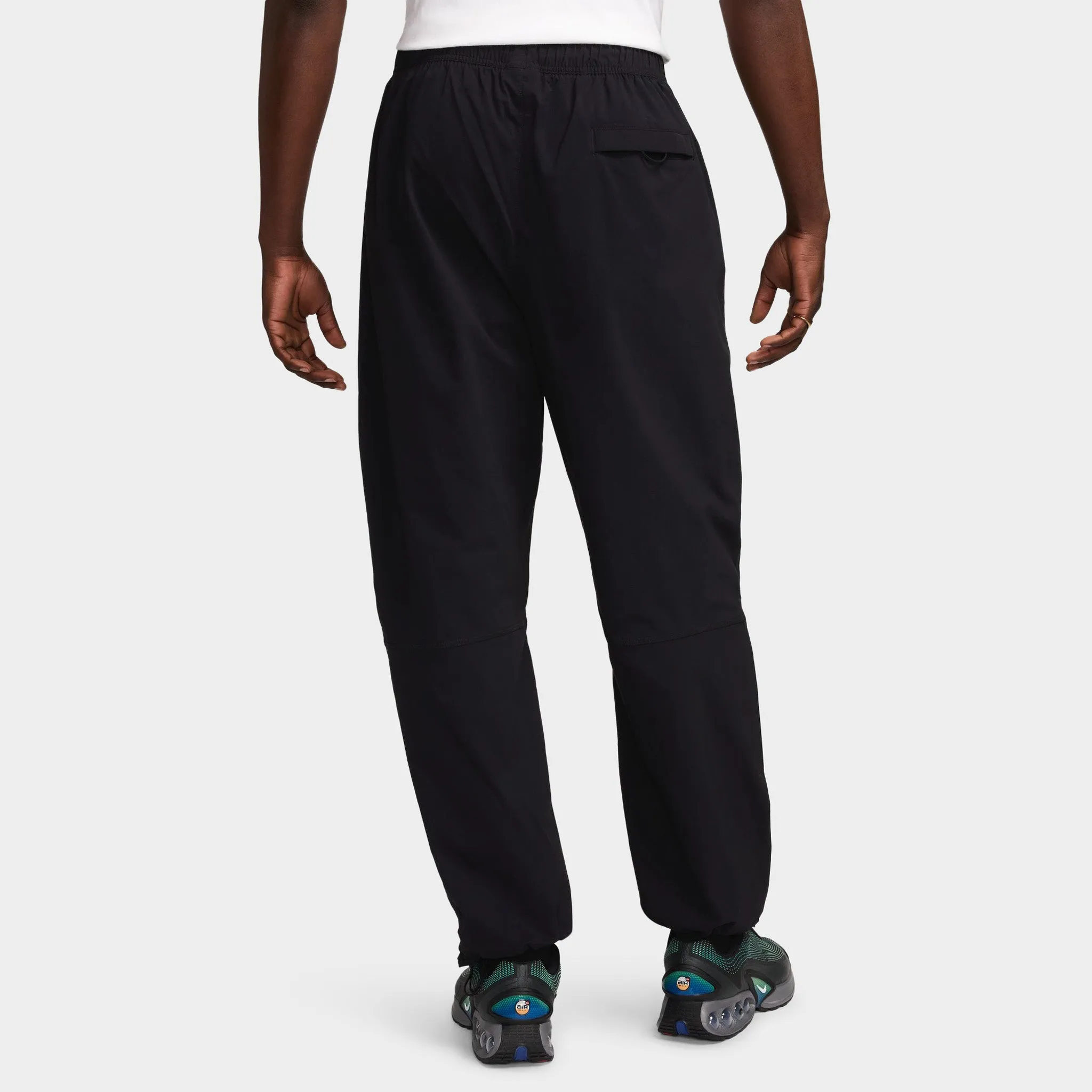 Mens Nike Nike Tech Woven Oversized Pants Black / Black - Black
