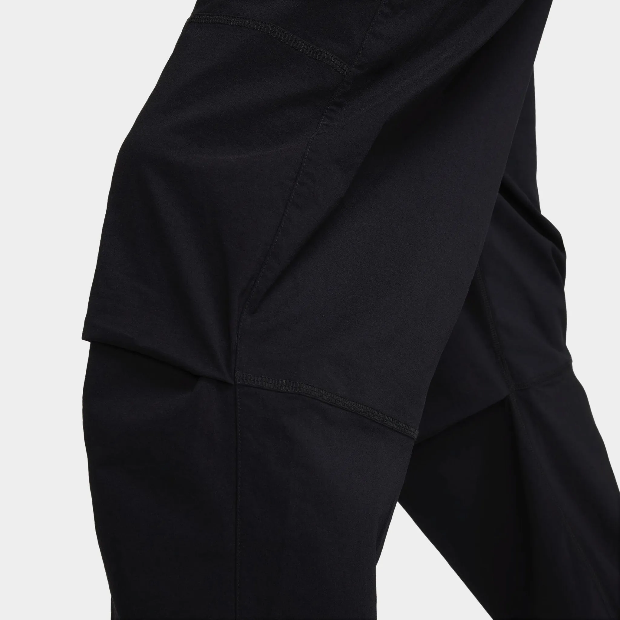 Mens Nike Nike Tech Woven Oversized Pants Black / Black - Black