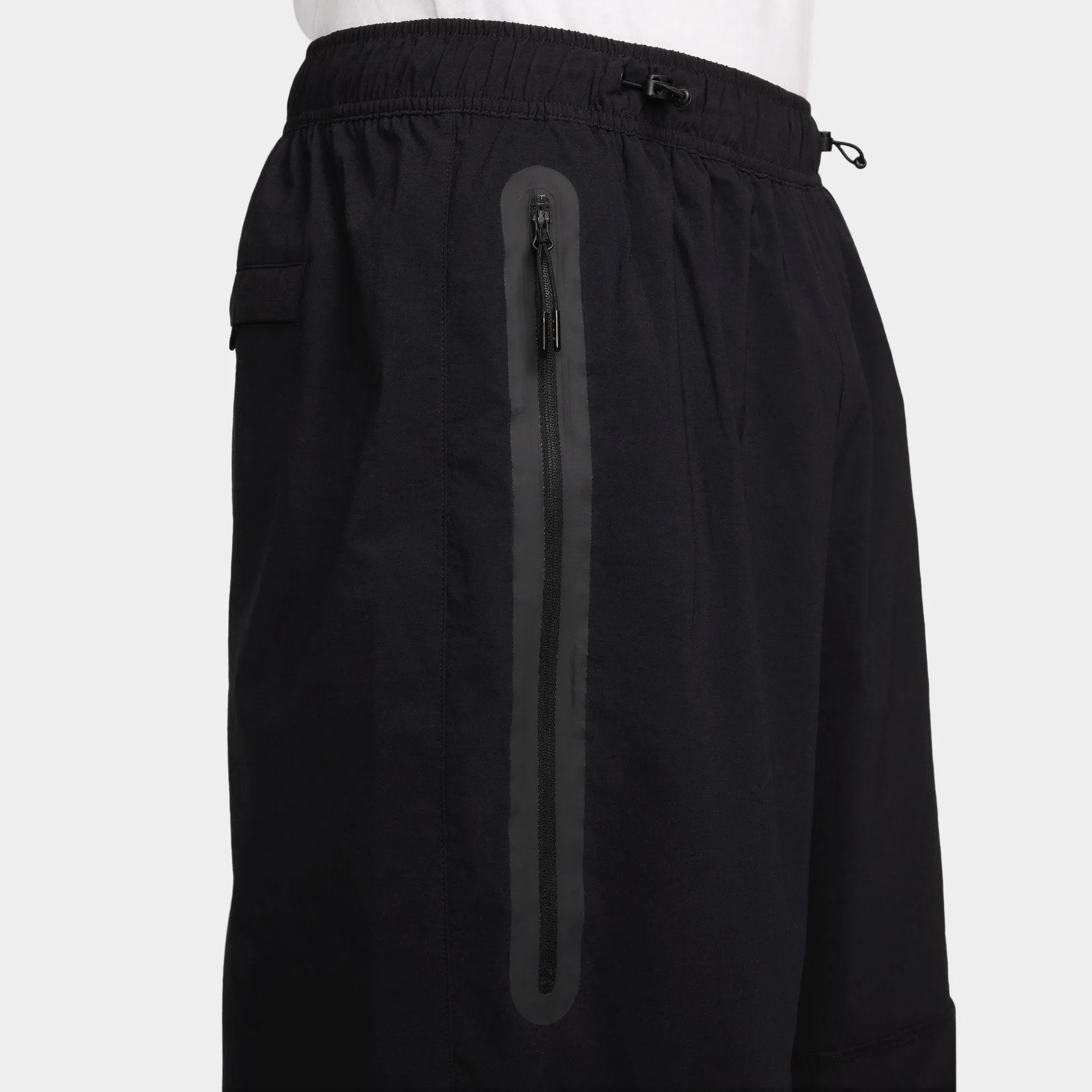 Mens Nike Nike Tech Woven Oversized Pants Black / Black - Black