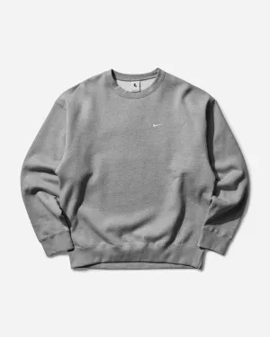 Men's Solo Swoosh Crewneck Sweatshirt Dark Grey Heather