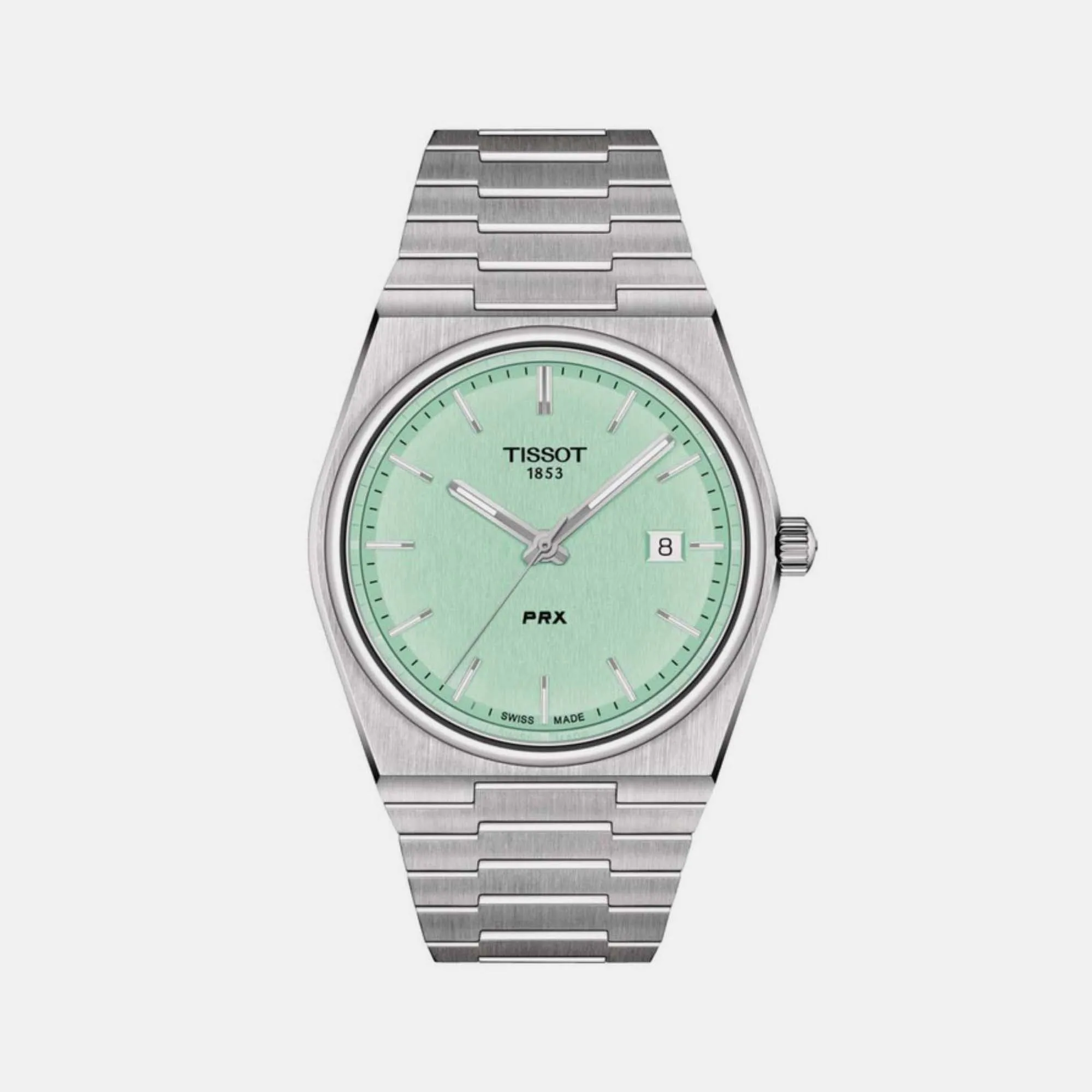 Men's T-Classic PRX Green Dial Analog Stainless steel Watch T1374101109101 budget    watches    watches classic