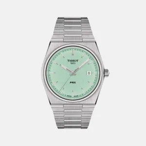 Men's T-Classic PRX Green Dial Analog Stainless steel Watch T1374101109101 budget    watches    watches classic