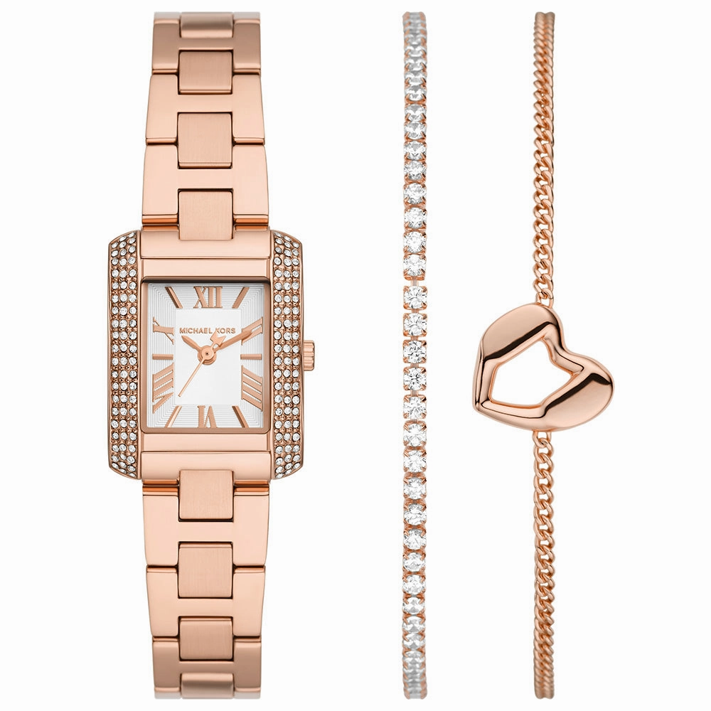 Michael Kors Emery MK7512SET Gift Set stainless steel watch clasp High quality stainless steel watch