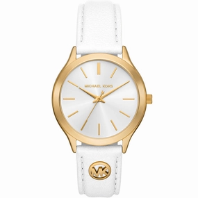 Michael Kors Slim Runway MK7466 Affordable Leather Watch Leather Watch Discount