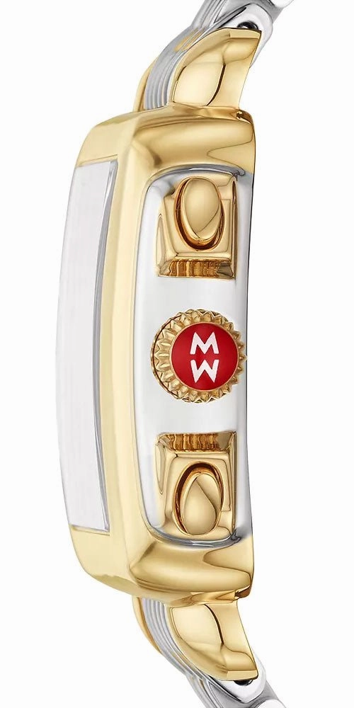 Michele Deco Chronograph Date Two-Tone Stainless Steel & Diamonds Womens Watch MWW06A000779