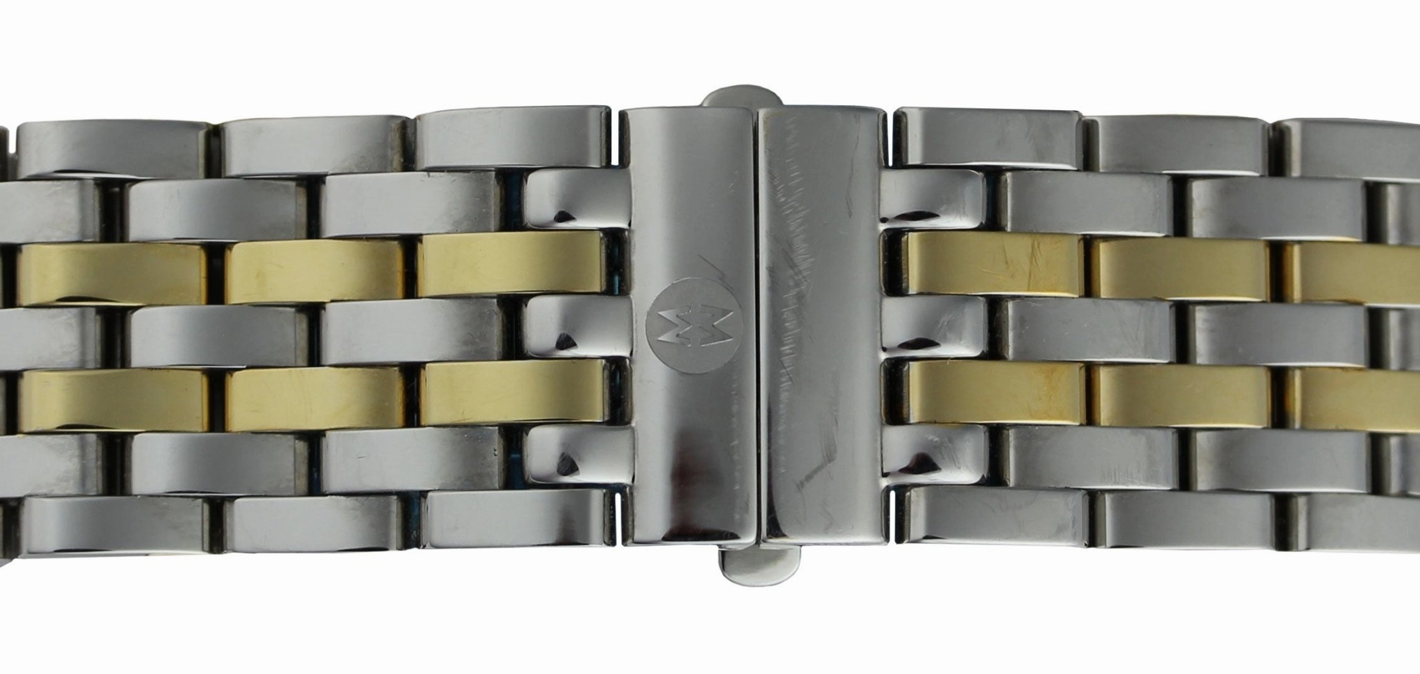 Michele Deco XL Diamond Chronograph Day/Date Two-Tone Stainless Steel Womens Watch MWW06Z000013
