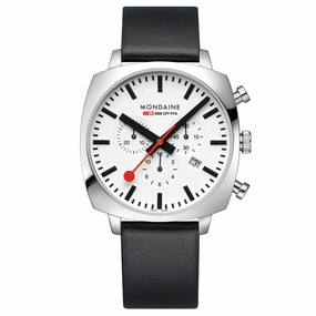 Mondaine Cushion Black Vegan Grape Leather Watch MSL.41410.LBV.SET,quartz watch, quartz watches for men, quartz watches for women, best quartz watch, minimalist quartz watch, luxury quartz watch, waterproof quartz watch,analog quartz watch, digital quartz 