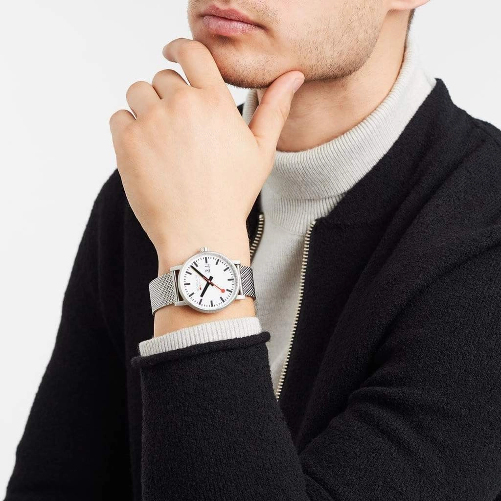Mondaine Evo2 Big Date White Dial Watch MSE.40210.SM