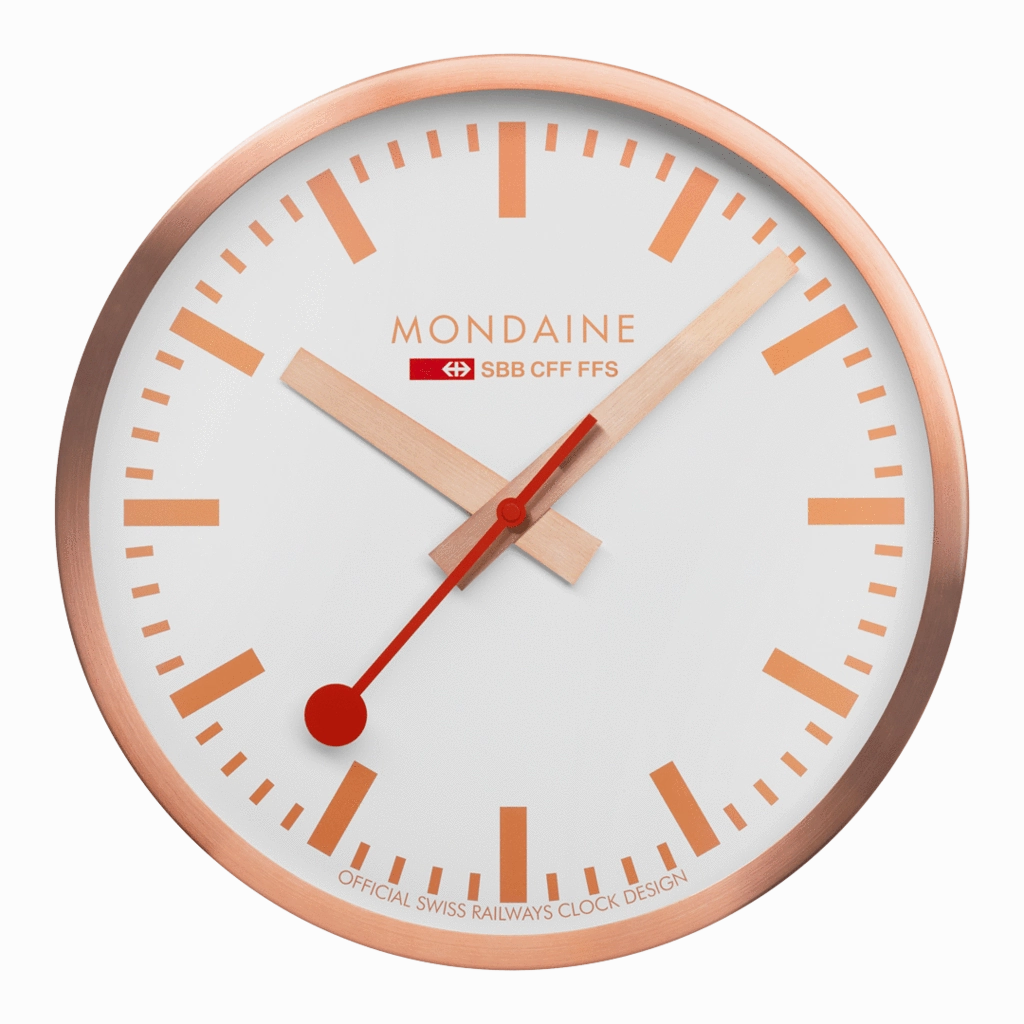 MONDAINE OFFICIAL SWISS RAILWAYS WALL CLOCK