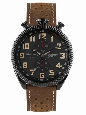 Mondia Bolide Vintage - Men's Watch - MI-782-BK-03BK-CP Sports Watch for Men/Women Budget Sports Watch Luxury Sports Watch