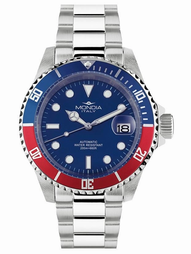 Mondia Madison Automatic - Men's Watch - MI-786-SSBLRD-BL-OY Sports Watch for Men/Women Budget Sports Watch Luxury Sports Watch