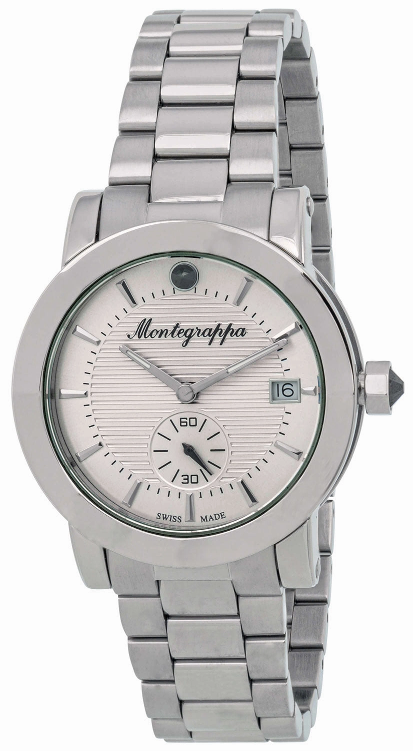 Montegrappa Nerouno Silver Dial Date Stainless Steel Quartz Women's Watch IDLNWA12 Women??s luxury watches Affordable women watches