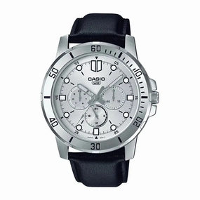 MTP-VD300L-7E Black Leather Watch for Men Affordable Leather Watch Leather Watch Discount